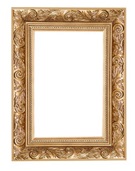 carved frame isolated