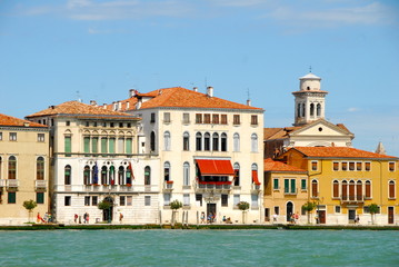 Fototapeta na wymiar widok na Giudecca Canal Grande w Wenecji
