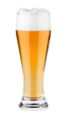 Glass of light beer