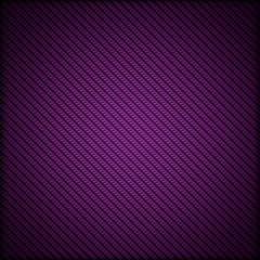 A realistic purple carbon fiber weave background or texture