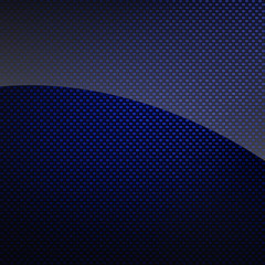 Blue glossy carbon fiber background or texture