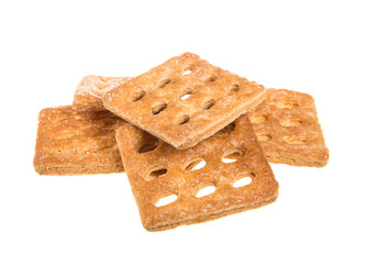 sweet cookies isolated on a white background