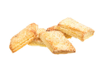 sweet cookies isolated on a white background