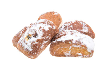sweet cookies isolated on a white background