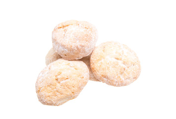 sweet cookies isolated on a white background