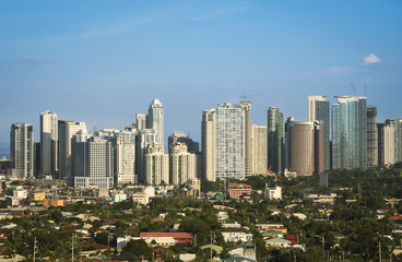 Fototapeta na wymiar fort bonifacio skyline Makati City Manila Filipiny
