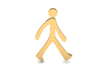 3D person walking