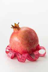 Pomegranate and pink measuring tape