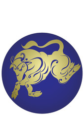 Taurus. Astrology sign. Vector zodiac