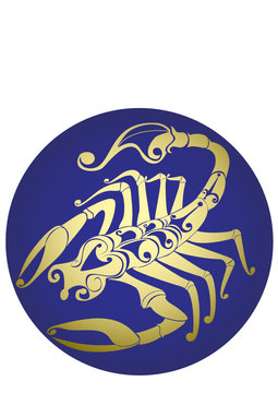 Scorpio. Vector zodiac