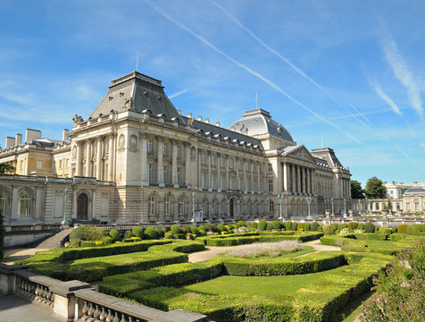 The Royal Palace in center of Brussels, Belgium