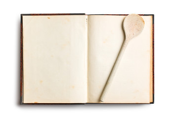 old blank recipe book