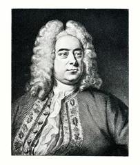 Fotobehang Portrait of composer George Frideric Handel © Juulijs