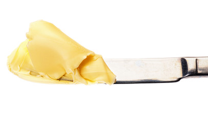 Butter on a knife