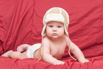 boy in winter hat