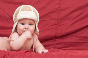 boy in winter hat