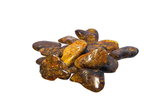 Lot of Vintage genuine raw Baltic amber stones