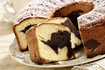 homemade chocolate cake