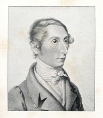 Portrait of german composer Weber - obrazy, fototapety, plakaty