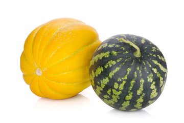 Ripe melon and watermelon