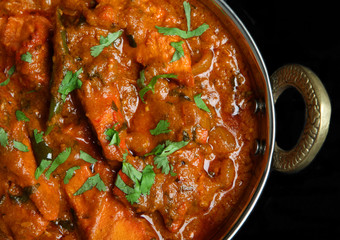 Indian Chicken Jalfrezi Curry Food - obrazy, fototapety, plakaty