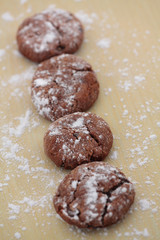brown cookies on table