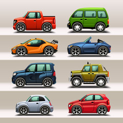 Naklejka premium car icon set