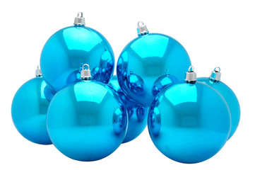 Christmas baubles. Isolated
