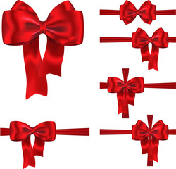 Gift ribbon and bow set