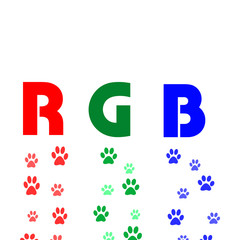 rgb color paws