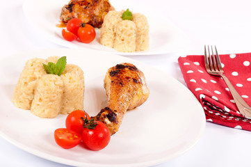 Rice and meat