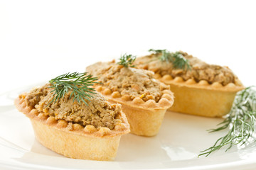 tartlets with paste