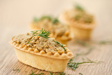 tartlets with paste