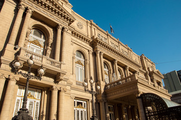 Fototapeta na wymiar Wygląd zabytkowego Teatru Colon w Buenos Aires, Argentyna