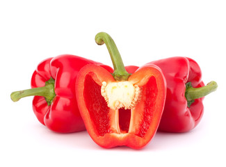 red pepper isolated on white background