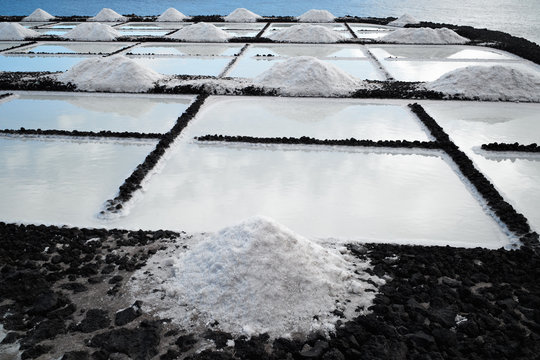 Fototapeta Salt extraction plant at salinas  La Palma - Canary islands