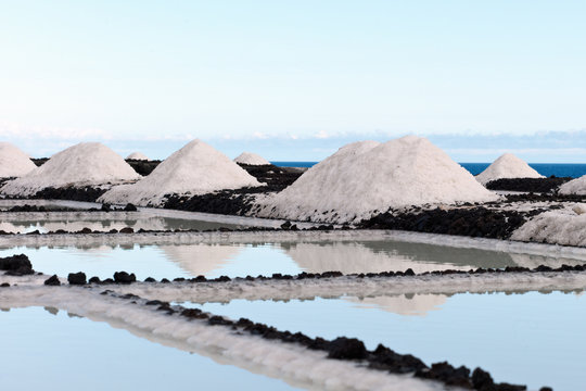 Fototapeta Salt extraction plant at salinas  La Palma - Canary islands
