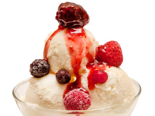 ice cream isolated on white background