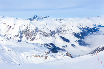 Fototapeta na wymiar Skiing resort in Austria