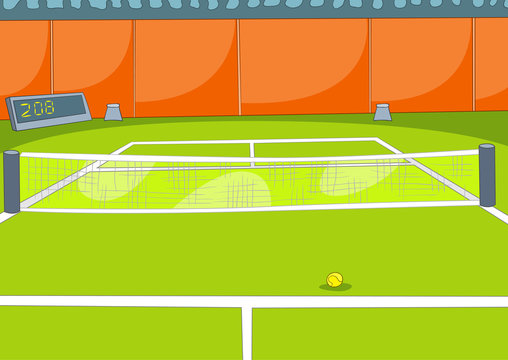 Tennis Court Cartoon Images – Browse 5,787 Stock Photos, Vectors, and Video  | Adobe Stock