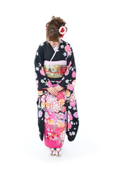 Beautiful kimono woman 