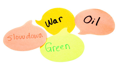 Assorted speech bubbles