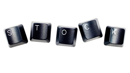 Text stock made of computer keys