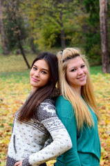 Two girls in nature