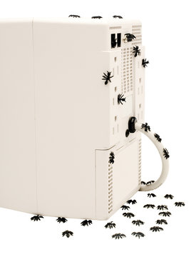 Computer cpu and ants