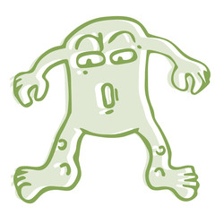 Monster cartoon draw