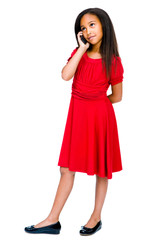 Girl talking on mobile