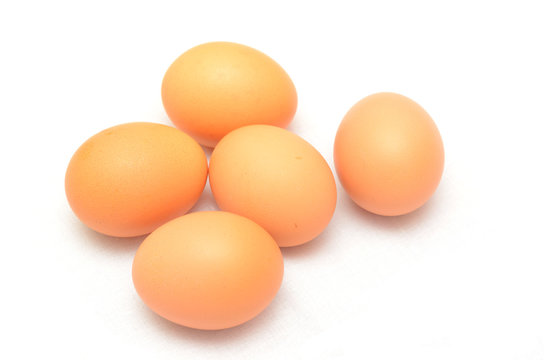 eggs stack isolated on white background