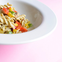 Vegetarischer Nudelsalat