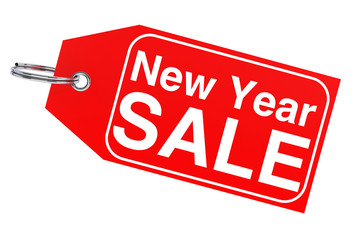 New Year sale tag
